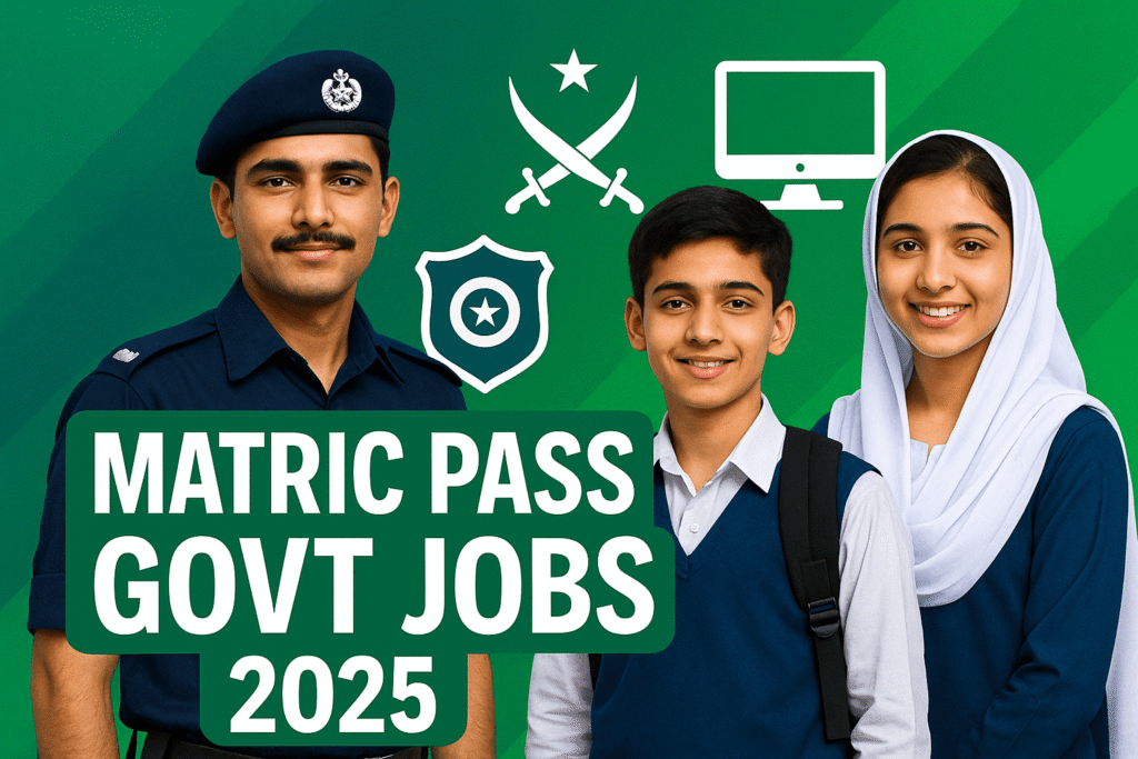 Matric Pass Govt Jobs 2025